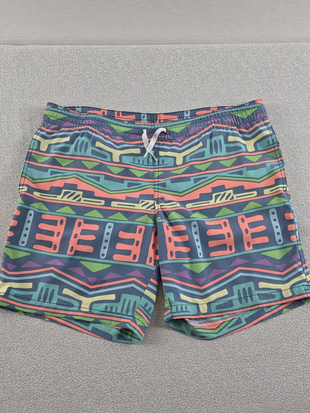 Chubbies Retro Geometric Swim Trunks Multicolor Men's Sm